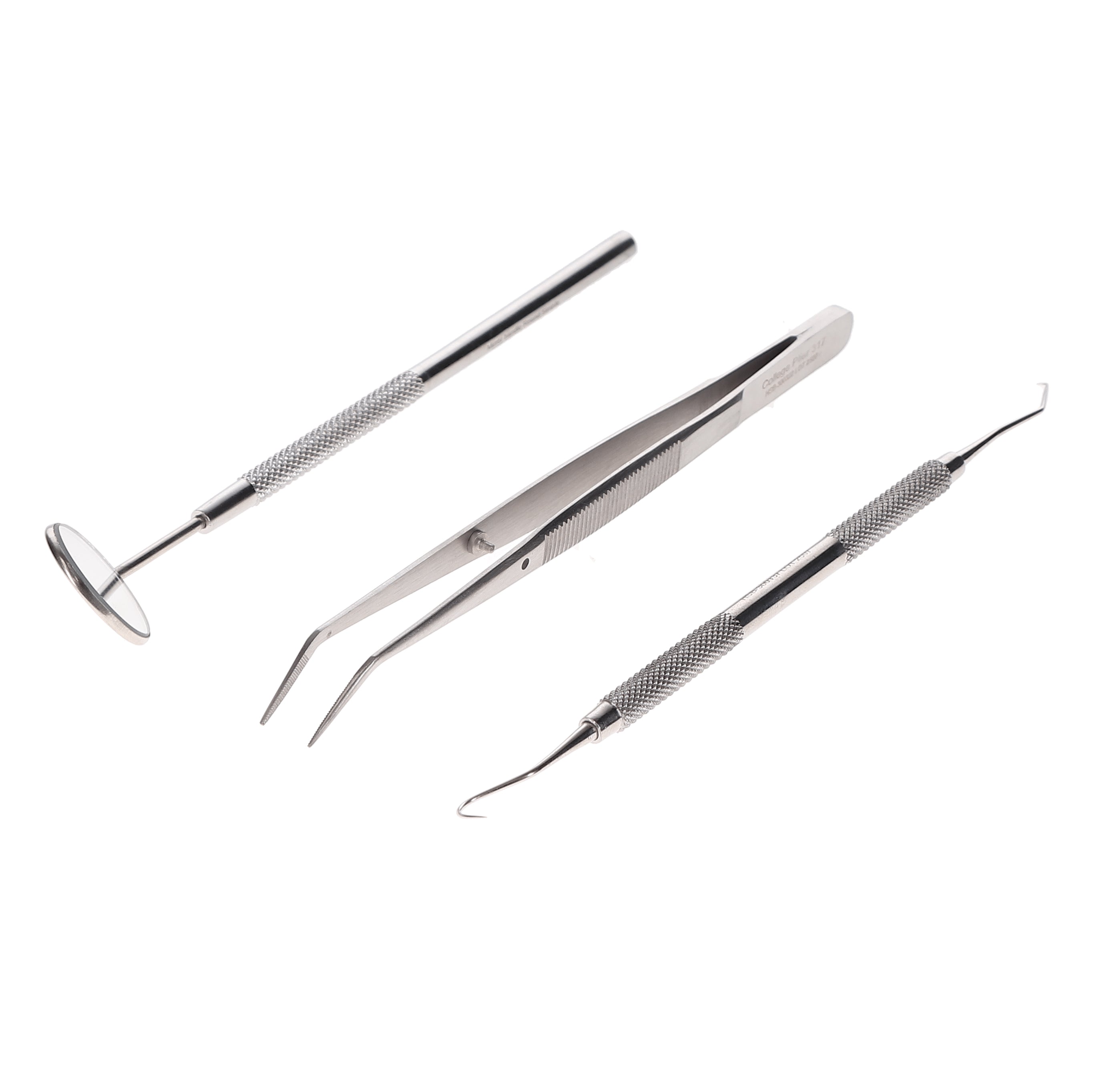 House Brand Dentistry 300373 HSB 3-Piece Dental Instrument Examination Set Mirror Proble Explorer & Pliers House Brand Dentistry 300373 HSB 3-Piece Dental Instrument Examination Set Mirror Proble Explorer & Pliers